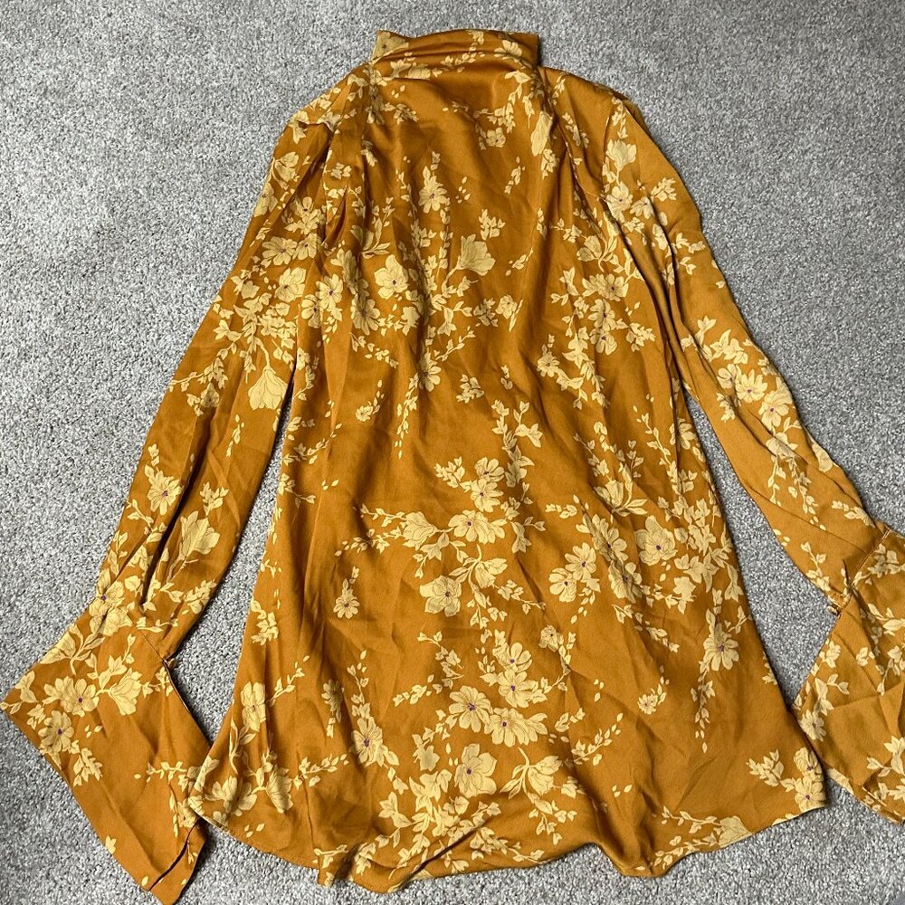Free People Floral Longsleeve Dress